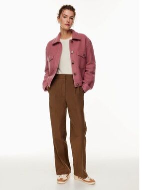 Aritzia Wilfred Free Cropped Shirt Jacket